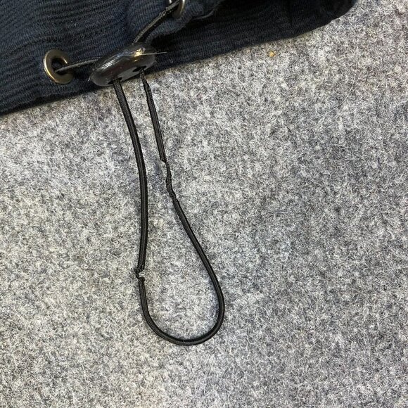 Carbon 2 Cobalt Sweater M Black Solid 1/4 Pullover Cotton Sleeve Pocket - Picture 4 of 12